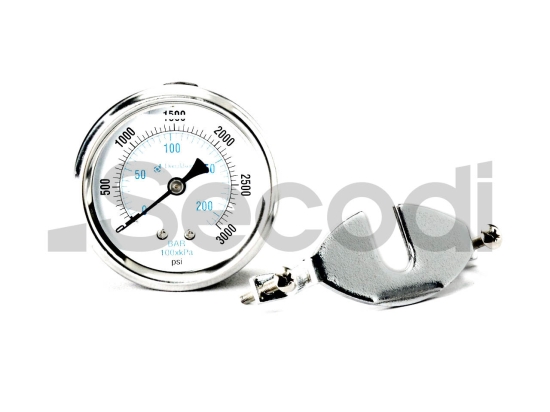 GAUGE,PRESSURE,2.5",3K PSI,1/4"NPT