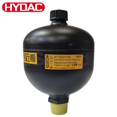 ACCUMULATEUR A MEMBRANE HYDAC 1L 200 BAR P0=109 BAR SBO200-1E1/112U-200AB EX : 3041942 ; 3321490