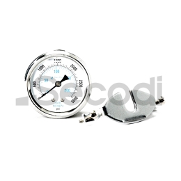 GAUGE,PRESSURE,2.5",3K PSI,1/4"NPT